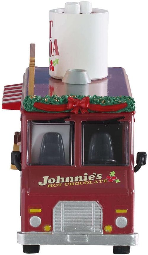 Lemax 93442 Christmas Village - Johnnie's Hot Chocolate Scene | Colorful Holiday Decor
