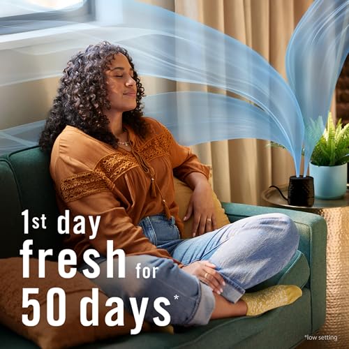 Plug-In Oil Diffuser Air Freshener Starter Kit with Scent Booster - Black