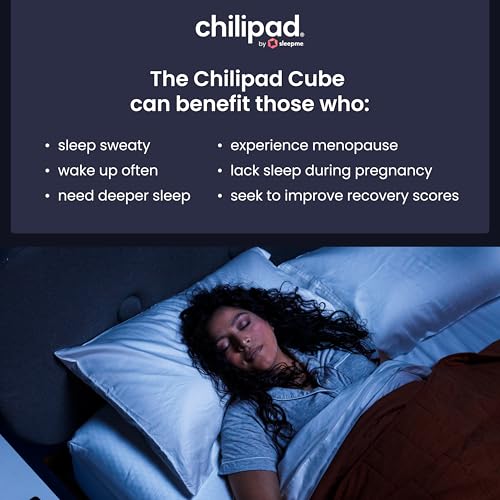Chilipad Cube Cooling & Heating Mattress Topper - Half Queen Size, Temp 60-115°F