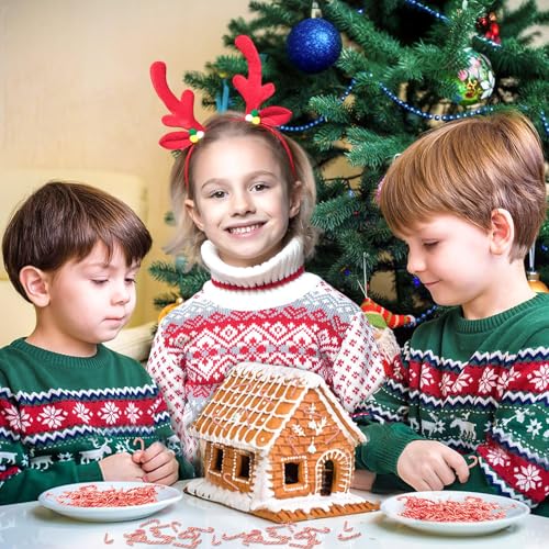 80Pcs Mini Candy Cane Christmas Ornaments for DIY Crafts and Vase Filler