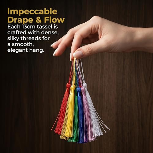 100pcs Decorative Tassels for DIY Crafts, Bookmarks, and Jewelry Making