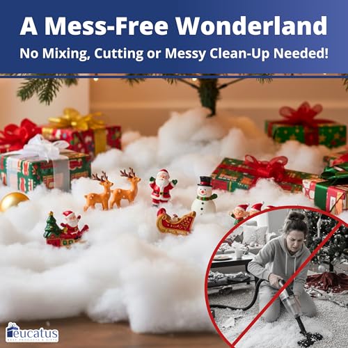 Fake Snow Fluff Sheets 2-Pack (30 sq ft) – Fluffy Christmas Decor
