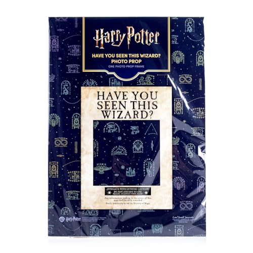 Wizard Wanted Poster Photo Prop 27" x 20" - Durable Cardstock for Parties