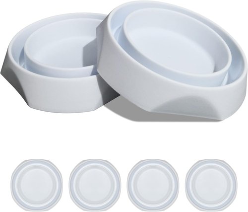 Bed Bug Interceptors by [Brand Name] - Anti-Skid Bed Bug Traps & Detectors | White - 4 Pcs