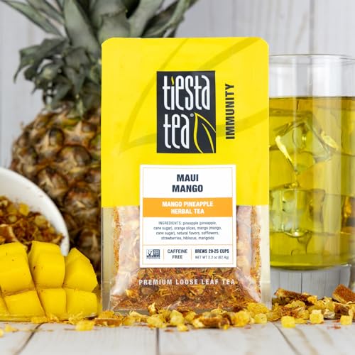 Tiesta Tea - Herbal Tea Gift Box, Loose Leaf, Medium to Non-Caffeinated Variety Pack, Make Hot & Iced, 3 Pouches of Assorted Blends with Herbal, White & Fruit Bags
