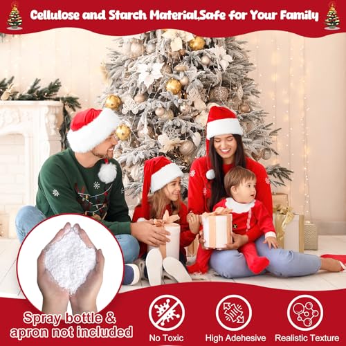 PJT 0.85lb Snow Flocking Powder Self-Adhesive Fake Snow Flock