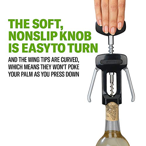 Good Cook Corkscrew Wine Bottle Opener - Durable Bar Tool for All Sizes