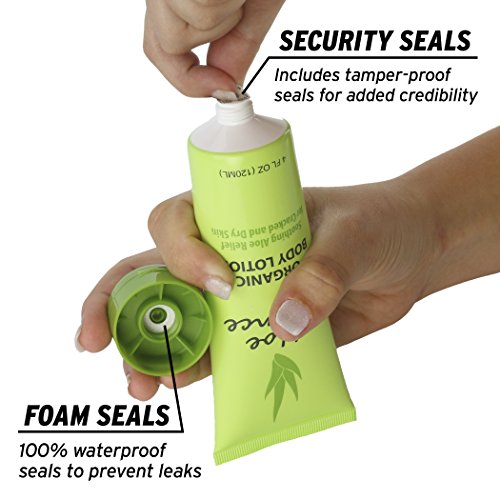 GoPong Lotion Flask 3 Pack - Hidden Alcohol Travel Containers, 4 oz Each, Includes Funnels & Spout