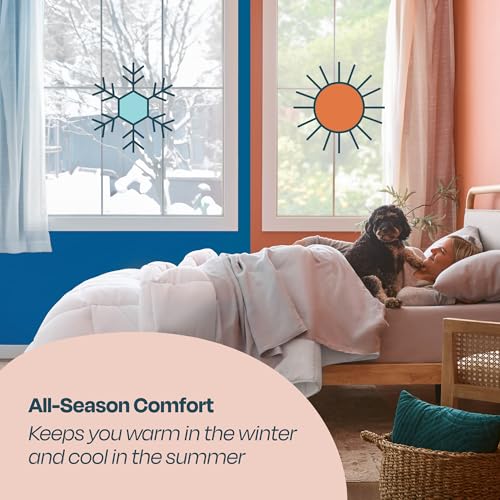 Linenspa All-Season Down Alternative Comforter & Duvet Insert - Queen White