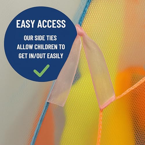 Rainbow Hanging Canopy for Kids - Mesh Play Tent for Bedroom & Classroom
