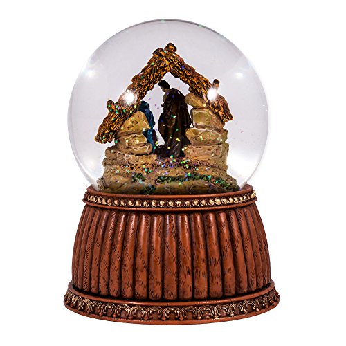 Roman Christmas Nativity 100MM Musical Snow Globe Glitterdome - Plays