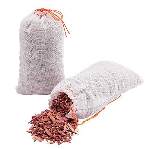 24 Pack Natural Cedar Wood Sachets for Closets, Drawers, and Shoe Storage