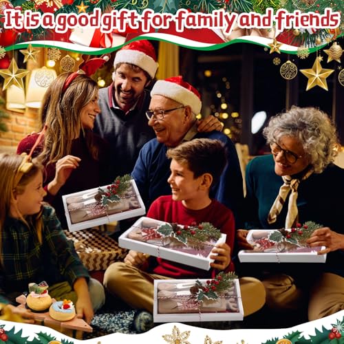 LemonRoad 6-Piece Reindeer Christmas Cutting Board Gift Set with Utensils & Decor