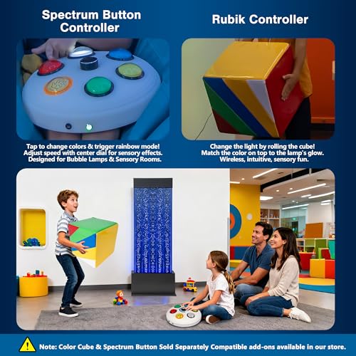 47-Inch LED Bubble Wall Water Fountain with App & Remote Control
