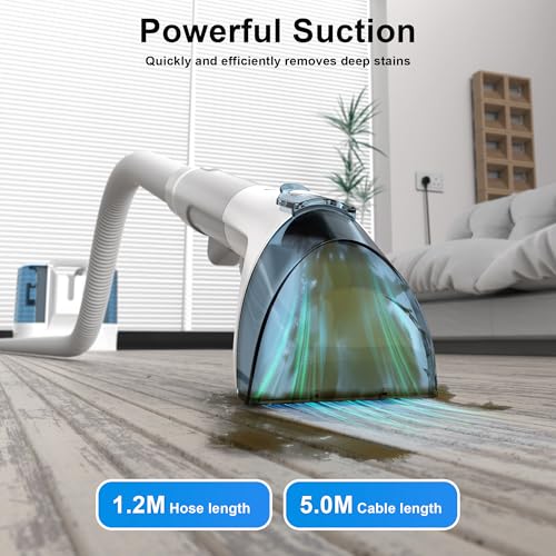 Portable Carpet Cleaner & Upholstery Shampooer - 450W Spot Extractor