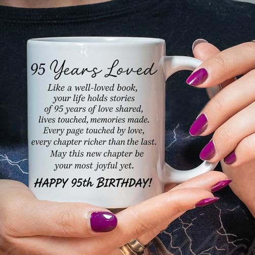 AliCarr 95C 11oz Loved Chapter Birthday Coffee Mug for Women, Gift