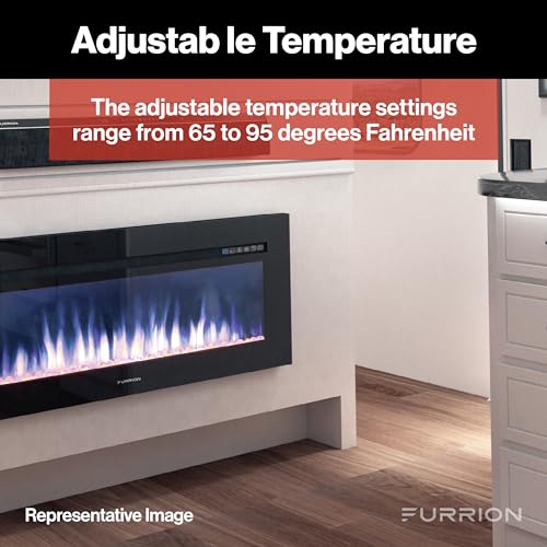 30-Inch Electric RV Fireplace with Multicolor LED Flames and Heater