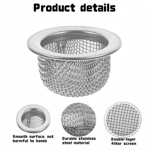 Ghzchuang Double Layer Stainless Steel Cocktail & Whiskey Smoke Filter - 10 Pcs
