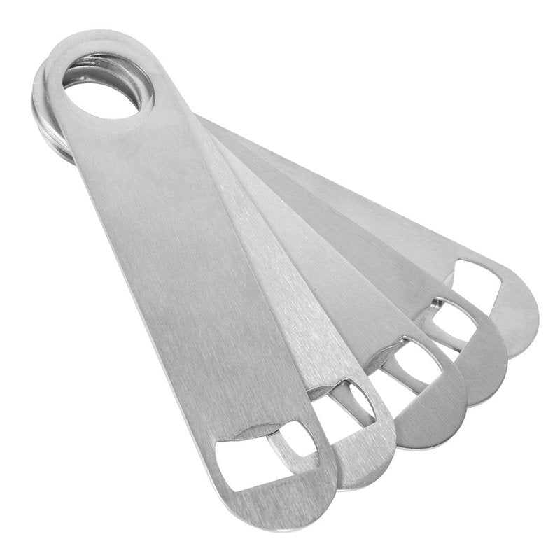 KISEER Heavy Duty Stainless Steel Flat Bottle Opener, 8 Pack Beer Bottle Opener for Kitchen, Bar or Restaurant