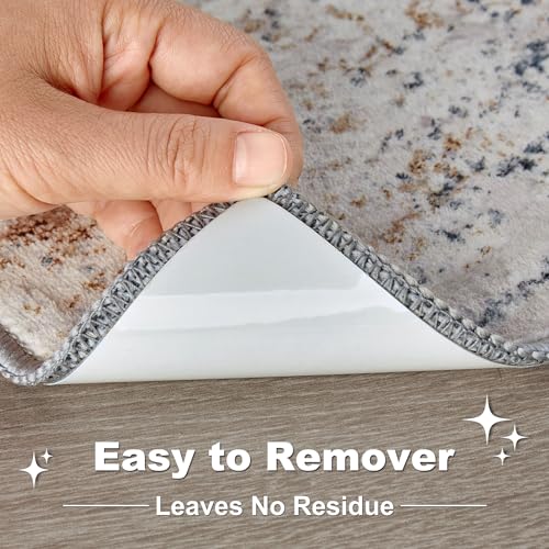 Non-Slip Rug Grips for Area Rugs - 12 Pcs Anti-Slip Corner Pads for Floors