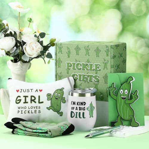 6 Pcs Funny Gift Baskets for Women Girls Pickle Avocado Socks with