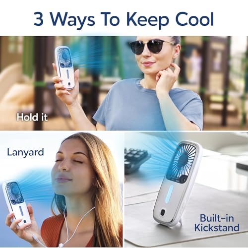 Portable Handheld Personal Air Cooler Fan with 3 Speeds