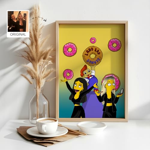 Custom Hand-Drawn Cartoon Portrait Illustration from Your Photo