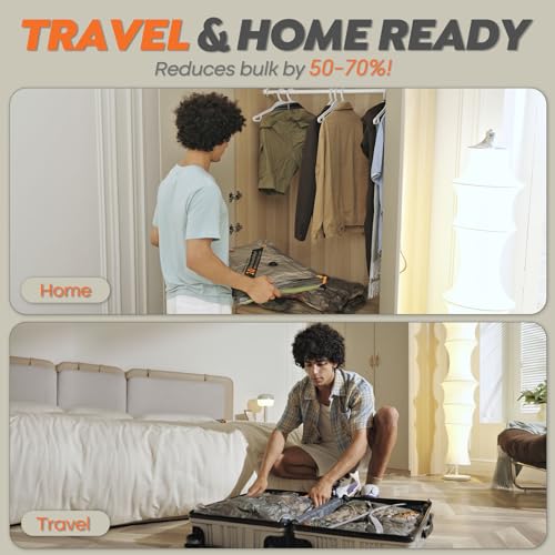 Vacbird Rechargeable Wireless Vacuum Compression Storage Bags Set
