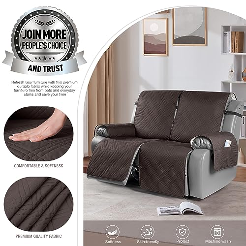 Waterproof Oversized Loveseat Recliner Cover with Elastic Straps