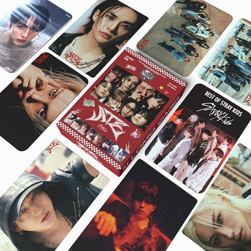 55-Piece Kpop Photocard Set – Unique Glossy Lomo Cards for Collectors