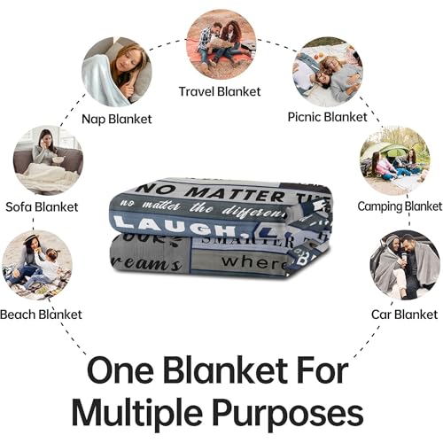 Brother Gift Blanket from Sister - 80x60 Inches, Soft Flannel Throw - Variation of THIS listing