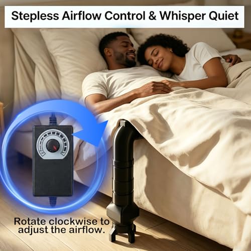Bed Cooling System for Night Sweats | Adjustable Under-Sheet Fan