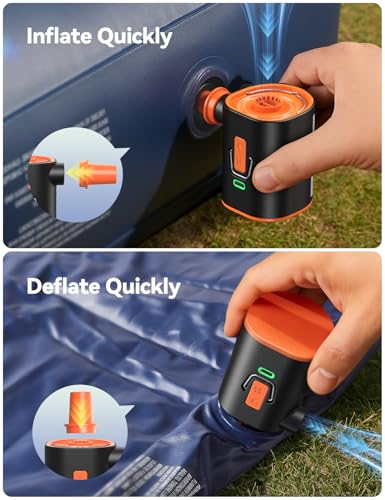 Portable Air Pump for Inflatables - 3600mAh Fast Inflate & Deflate
