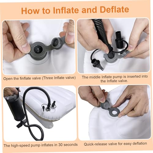 Portable Inflatable Toddler Travel Bed with Safety Belt for Airplane Flights
