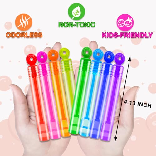 Leetous Mini Donut Bubble Wands Party Favors 20-Pack