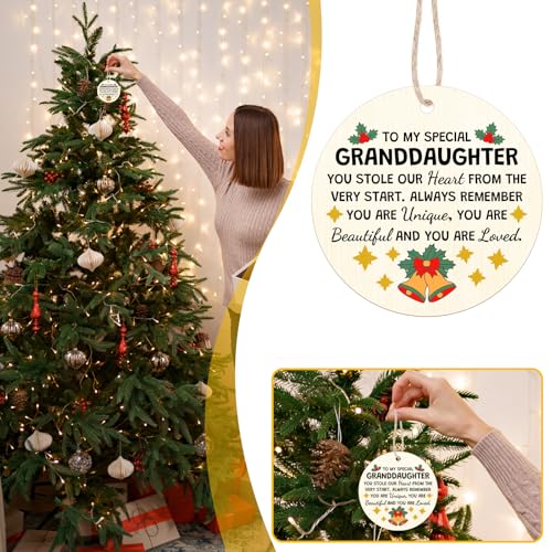 Personalized Granddaughter Christmas Ornament - Inspirational Gift from Grandma & Granddad