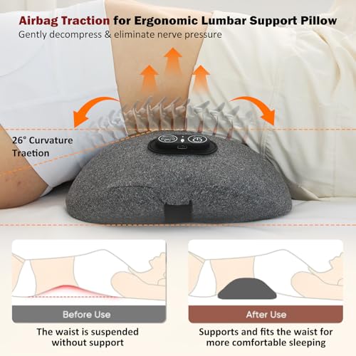 3-in-1 Back Massager with Heat & Vibration for Lumbar Support