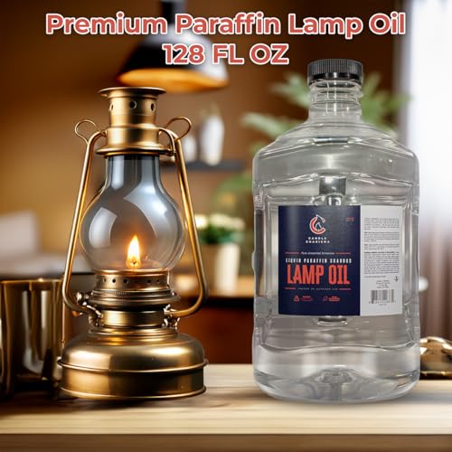 Liquid Paraffin Lamp Oil - 1 Gallon (128 oz) Smokeless & Odorless Fuel