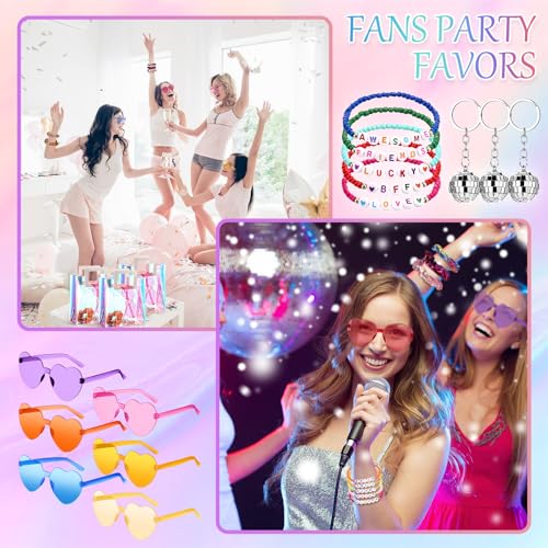 72-Piece Friendship Party Favor Set with Beaded Bracelets and Accessories