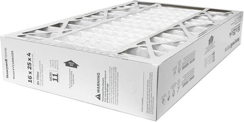 Honeywell FC100A1029 Pleated Air Filter - MERV 11, 16" x 25" x 4" | 2-Pack with Change Reminder