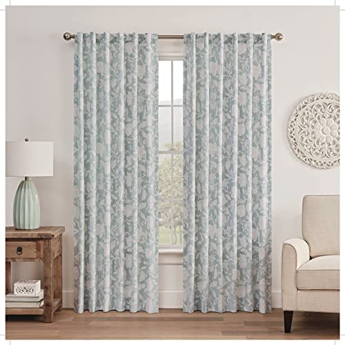 Adjustable Curtain Rod Brackets - 2 Pack Wall Mount Holders for 1 Inch Rod