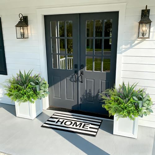 UV-Resistant Outdoor Faux Plants - 12 Pack Realistic Artificial Greenery
