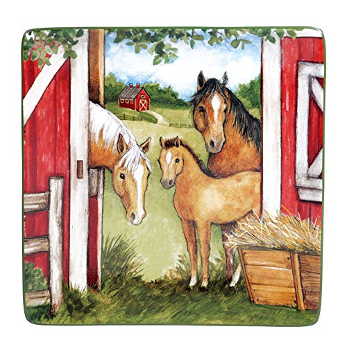 Clover Farm Square Platter, 12.5" x 12.5" x 1"