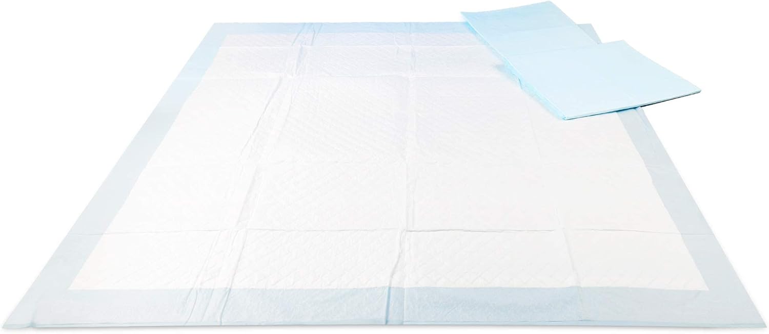 Unifree Disposable Underpads - Super Absorbent Incontinence Pads | 40 Count, Blue (XXL 36x36 Inch)