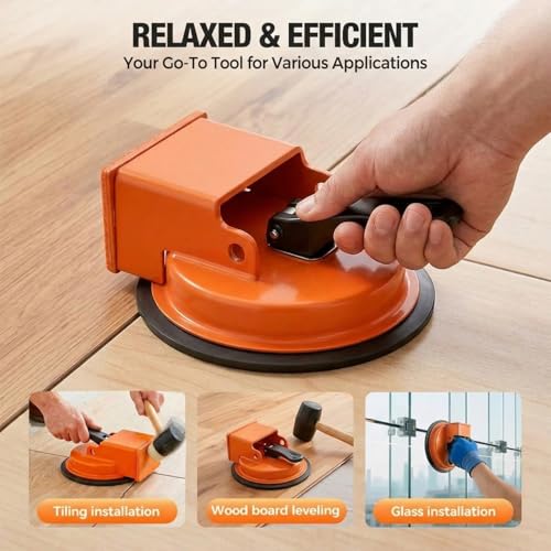 Heavy Duty Floor Gap Fixer Tool with Suction Cup for Laminate and Wood