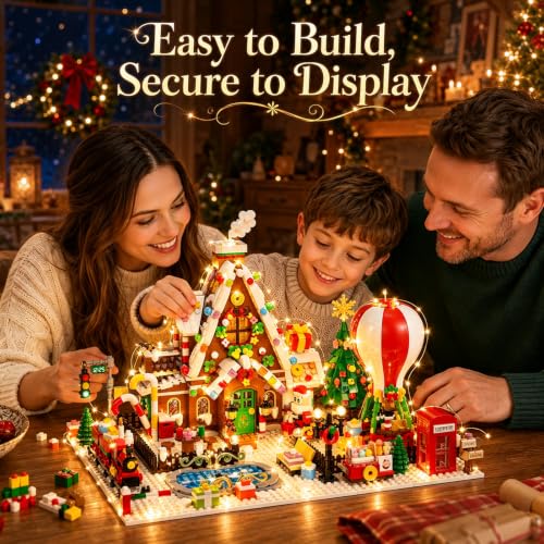 Gingerbread House Christmas Village Building Set Advent Calendar (1750+ Pcs)