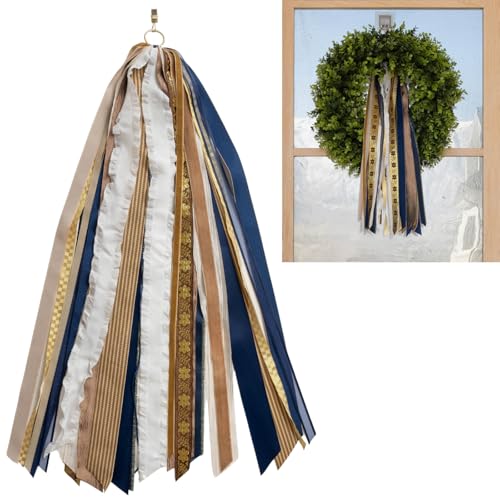 24-Inch Clip-On Wreath Ribbon Set (13-Piece) - Outdoor Wreath Decor Bows