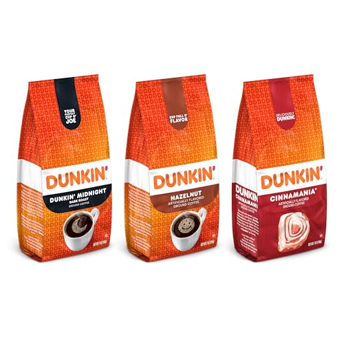 Dunkin¡¯ Ground Coffee Limited Edition Variety Pack, Three 7 Oz. Bags
