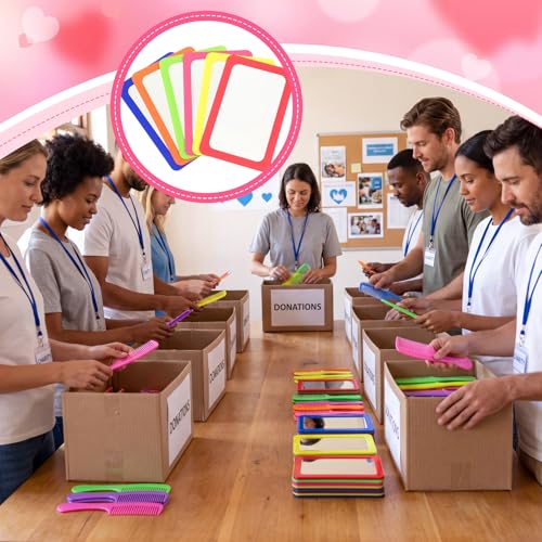 48-Piece Mirror and Comb Set Bulk Classroom Supplies and Party Favors