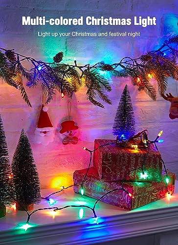 Brightown 8ft Multicolor 20LED Battery-Operated Christmas String Lights with Timer